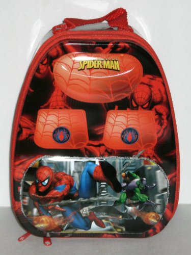 The Amazing Spiderman Red Backpack Shaped Tin Lunch Box