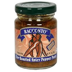Racconto Fire Roasted Spicy Pepper Pesto, 3-Ounce Glass Jars (Pack of 6)