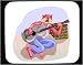 Mouse Pad with emoting, guitarist, cat
