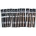 U-nitt Bamboo Crochet Hooks 12-hook pack sz: D-P Patina