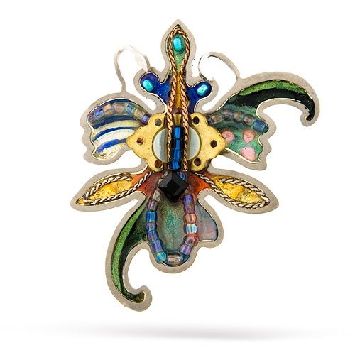 Childrens Toyshop  Jewelry : Exotic Flower Pin from the Artazia Collection #403 GP OP