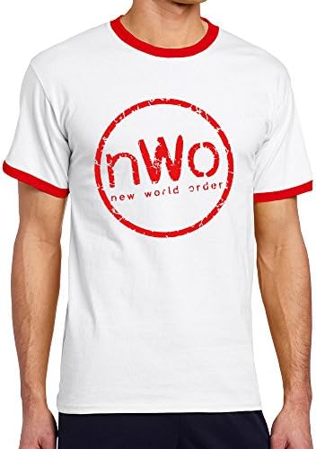 MULTY Men's Red Nwo Wolfpack Wrestling Nwo Contrast Color T-shirt Red Red Medium