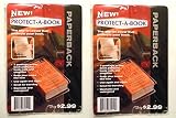 Clear Book Protector Cover with Book Marker and Magnifier (2 Pack)