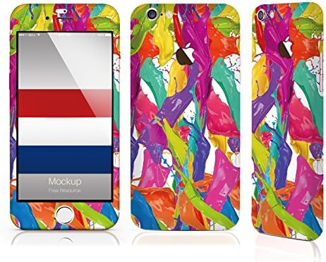 TTOTT- Apple iPhone 6S/ Iphone 6 Clear Anti-Slip Protective Sticker Skin- Soft abnd Durable Fashion Rainbow style Design Sticker--COLOR PAINT 2