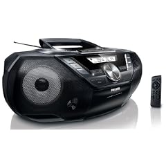 Philips AZ 3856 Tragbares Stereo Radio (CD/MP3/WMA-Player, UKW-Tuner, 2x 4 Watt, USB 2.0) schwarz