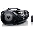 Philips AZ 3856 Tragbares Stereo Radio (CD/MP3/WMA-Player, UKW-Tuner, 2x 4 Watt, USB 2.0) schwarz