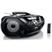 Philips AZ 3856 Tragbares Stereo Radio (CD/MP3/WMA-Player, UKW-Tuner, 2x 4 Watt, USB 2.0) schwarz