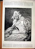 Woman Beautiful Dress Ball 1889 Sitting Chair Fine Art