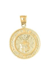 Gold-Plated 925 Sterling Silver Department Of Air Force Pendant