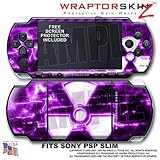 Radioactive Purple WraptorSkinz Skin and Screen Protector Kit fits Sony PSP ....