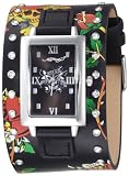 Ed Hardy Women’s TT-BLK Temptress Black Love Kills Stainless Steel 316L Watch