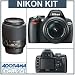 Nikon D60 10.2 Megapixel Digital Slr Camera Two Lens Kit, With 18-55mm F/3.5-5.6g Ed Af-s Dx Vr & 55mm - 200mm F/4-5.6g Ed Af-s Dx - Usa Warranty