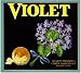 Duarte Monrovia Violet Flowers Orange Citrus Fruit Crate Box Label Art Print