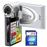 SVP HDDV-2300-Silver 11MP Max 2.4-inch LCD Digital Video Camcorder with Speaker + FREE SVP 2GB High Speed SD Memory Card