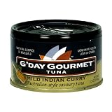 G'Day Gourmet Tuna, Mild Indian Curry, 3.5-Ounce Cans (Pack of 12)