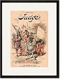 Black Framed/Matted Print 17x23, Judge Magazine: The Columbus of To-Day