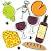 Dimensional Stickers-Wine Party