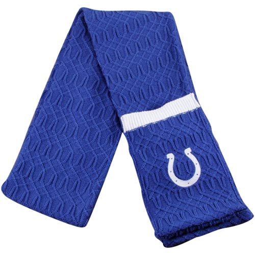 Reebok Indianapolis Colts Ladies Royal Blue Knit Scarf w/Pockets