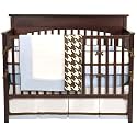 Metro Blue/Chocolate 4 pc Crib Set