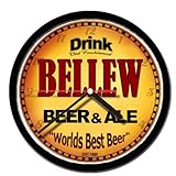 IMAGE OF BELLEW beer and ale cerveza wall clock