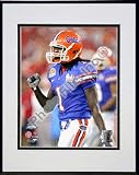 Reggie Nelson 2007 Florida Gators Action Double Matted 8 x 10 Photograph In Black Anodized Al