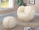 Furniture online: Children Baseball chair and Ottoman
