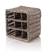 Rattan Wine Rack - 9 Bottles