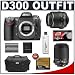 Nikon D300 Digital SLR Camera with Nikon 18-55mm AF-S DX VR Lens + Nikon 55-200mm AF-S DX VR Lens + 4GB Card + EN-EL3e Battery + Case + Cameta Bonus Accessory Kit