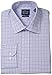 Eagle Men's Slim Fit Non Iron Purple Blue Plaid