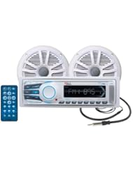 Car Audio or Theater: Boss Audio Systems MCK1306W.6 Marine Receiver and Speaker Package - Boss Audio Systems, Inc.