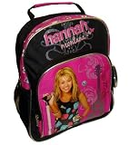 Disney Channel - Hannah Montana Backpack - Kid Size - Black and Hot Pink with Silver Trim