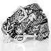 The Wild Thing 262 Swarovski crystals jewelled Python Skin PatternDog Collar and Leash Set -Black / Medium