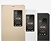 Original Huawei X2 MediaPad Case, [Stand Feature] Premium Leather Case with Opened View Window, Protective Smartphone Flip Cover Folio Case [Ultra Thin Slim] [Perfect Fit] (Gold)