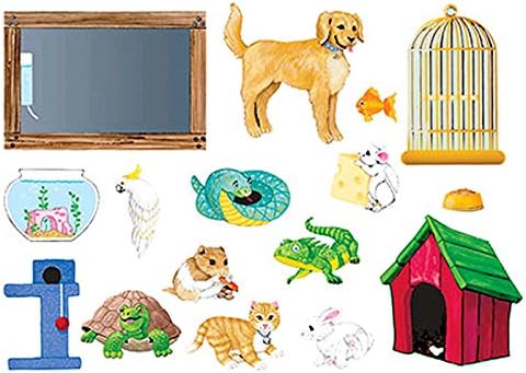 Little Folk Visuals My Pets Precut Flannel/Felt Board Figures, 16 Pieces Add-On Set