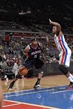 Atlanta Hawks v Detroit Pistons: Josh Smith and Greg Monroe Photographic Poster Print by Allen Einstein, 16x24
