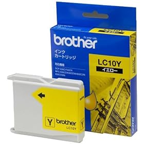 【クリックで詳細表示】BROTHER インクカートリッジ LC10Yインク