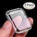 2 Pack Apple Watch 1 Case, Merrymall Premium Crystal Clear Soft TPU Full Cover Case Screen Guard for Apple Watch 42mm 2015 (2 Pack 42mm)