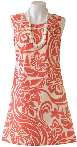 (オーシャンズ&イット) Oceans&It アロハ・ラウンドネックドレス（ナル・トマト）