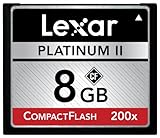 Lexar Platinum II 8 GB 200x CompactFlash Memory Card LCF8GBBSBNA200