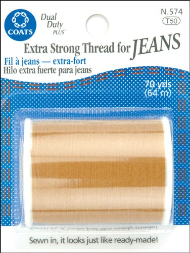 Coats & Clark Extra Strong Jean Thread 70 Yds-Golden