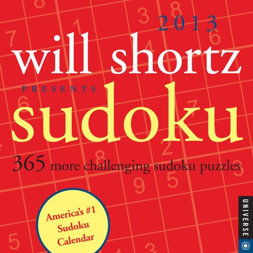 will shortz presents sudoku 2013 day to day calendar 365 more challenging sudoku puzzles