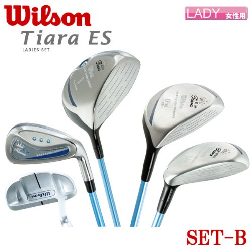 【レディース/2010年モデル】キャスコ ゴルフ ウィルソン ティアラ Tiara ES SET-B フルセット8本組(1W,4W,UT,7I-9I,P/S,PT)