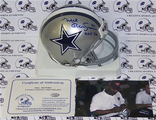 Mel Renfro Hand Signed Cowboys Mini Helmet