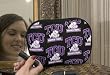 TCU Logo Texas Christian Makeup Cosmetic Bag Coin Purse - Travel Clutch