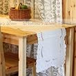 Hand Embroidery/cutwork Cotton Table Runner16"x70"