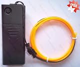 Portable El Wire 10 Feet Long (Yellow)