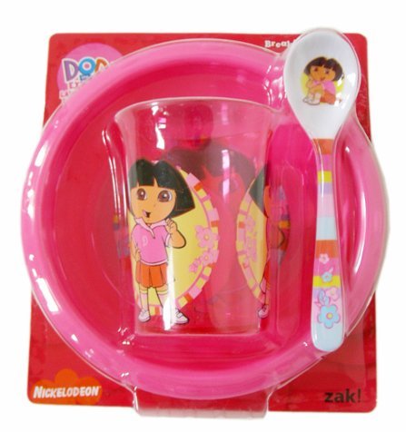 Nick Jr./ Dora L'exploratrice gobelet, bol et cuiller 3pcs