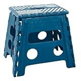 Simplify 13-Inch Folding Step Stool, Sapphire