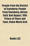 People from the District of Starnberg: Karl August, 10th Prince of Thurn and Taxis, Oskar Maria Graf, Hartmut Geerken, Katia Mann,
