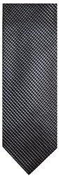 Men's Tommy Hilfiger Neck Tie 100% Silk Black/Silver